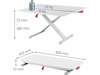 Leitz Ergo Cosy Justerbart PC-bord med skiva (vit) Laptopstativ