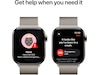 Apple Watch Series 10 GPS + LTE 42mm Titan (naturlig) Smartwatches