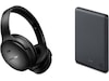 Bose QuietComfort trådlösa hörlurar, Over-Ear (svart) + powerbank Hörlurar