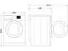 Whirlpool FFB 9458 WV EE tvättmaskin (vit) Tvättmaskin