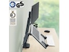 Leitz Ergo Monitorarm & Laptop-Stativ, platsbesparande Bord och väggfäste