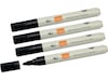 Nobo whiteboardpennor, 4-pack (svart) Whiteboards