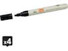 Nobo whiteboardpennor, 4-pack (svart) Whiteboards
