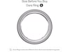 Oura Ring 4 Smart Ring str. 4 (borstad silver) Smart ring