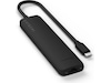 Satechi 7-i-1 Slim Multiport docking (svart) Dockningsstation och USB-hub