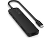Satechi 7-i-1 Slim Multiport docking (svart) Dockningsstation och USB-hub