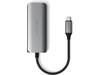 Satechi 4-in-1 USB-C och Ethernet docking (rymdgrå) Dockningsstation och USB-hub