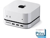 Satechi Mac Mini M4 Stand & Hub (silver) Dockningsstation och USB-hub