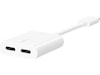 Belkin USB-C Audio + Charge Adapter (vit) Kabel adapter och övergångar