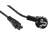 C5 till Schuko Strömkabel 2m (svart) Strömkablar