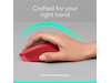 Logitech M330 Silent Plus Trådlös Röd Mus