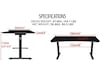 Arozzi Arena Gaming bord (svart) Gamingdesk