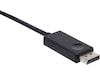 USB-C till Displayport kabel 2m (svart) Skärmkablar