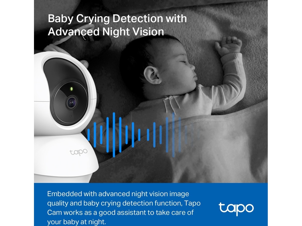 TP-Link Tapo C200 Övervakningskamera (vit) Övervakningskamera