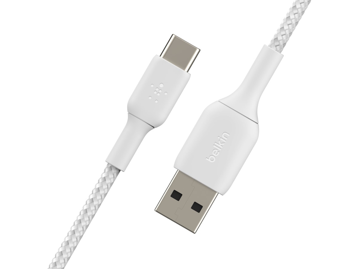 Belkin USB-A till USB-C kabel 2m (vit) USB-kablar
