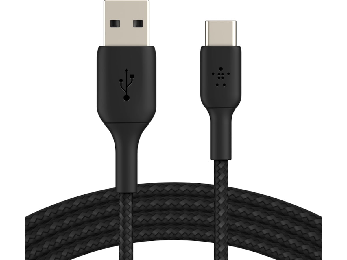 Belkin USB-A till USB-C kabel 1m (svart) USB-kablar