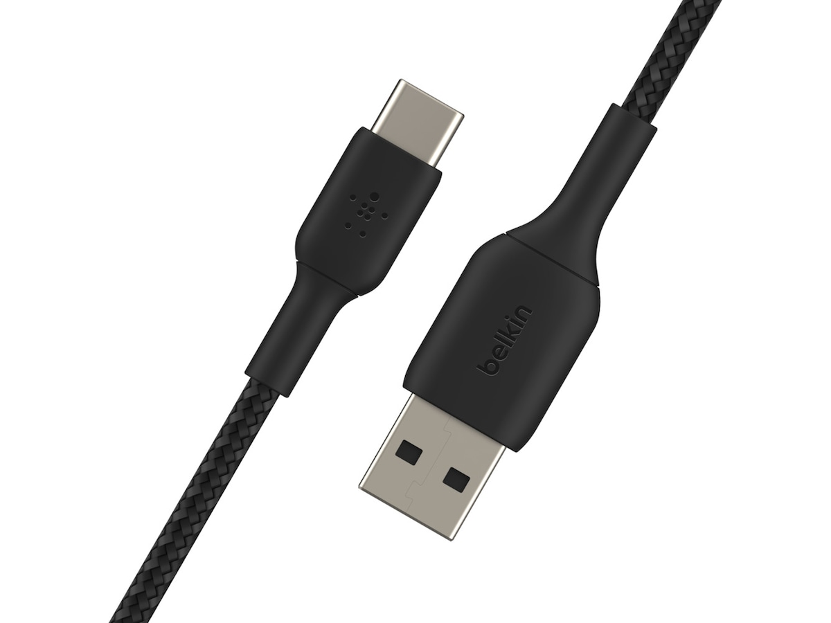 Belkin USB-A till USB-C kabel 1m (svart) USB-kablar