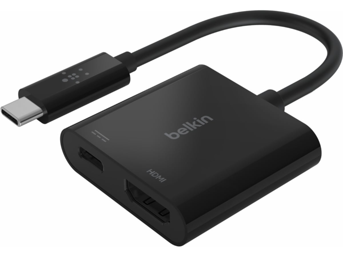 Belkin USB-C Video Adapter 20cm (svart) Kabel adapter och övergångar