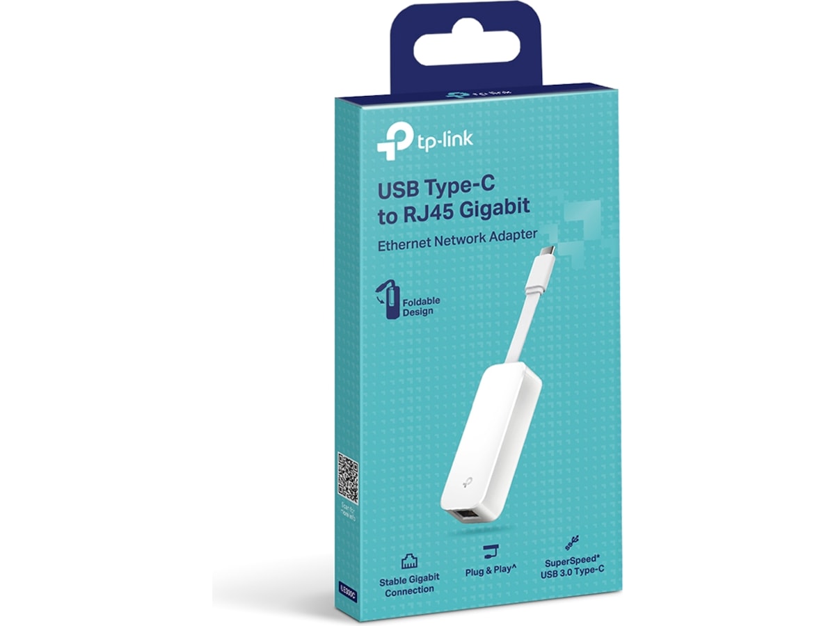 TP-Link UE300C USB-C till Ethernet adapter (vit) Nätverkskort
