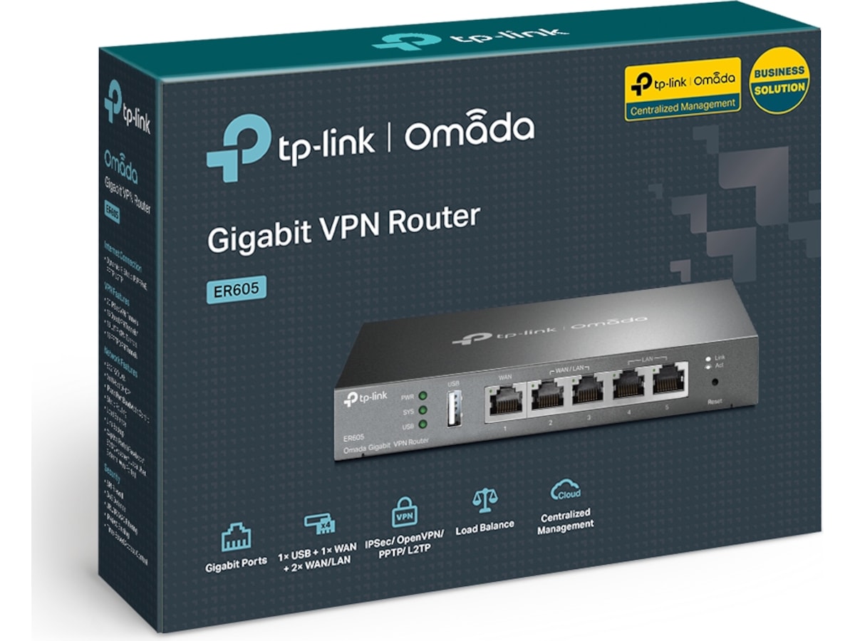 TP-Link ER605 V2 Omada Gigabit VPN Router Router