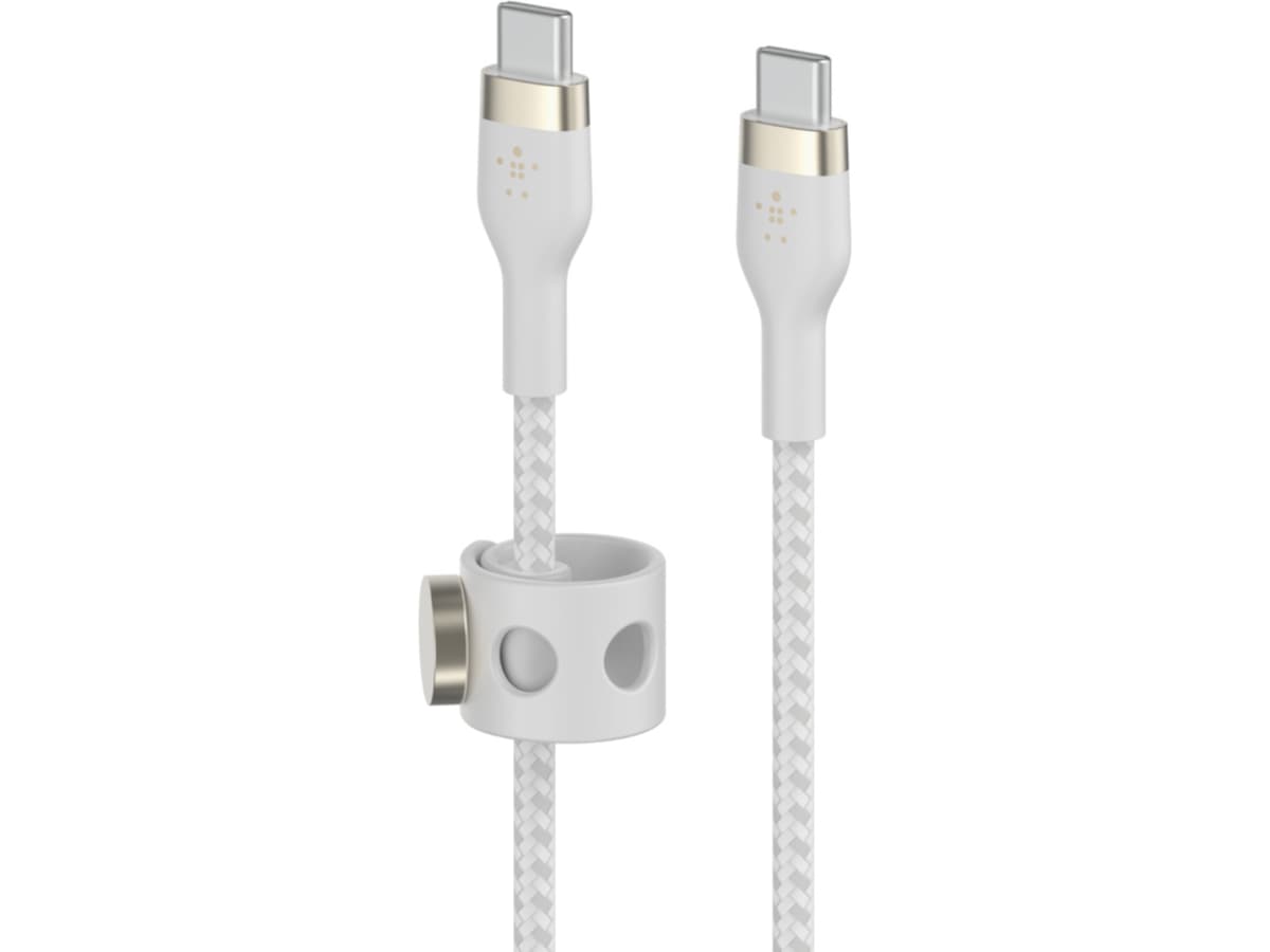 Belkin USB-C till USB-C kabel 2m (vit) USB-kablar