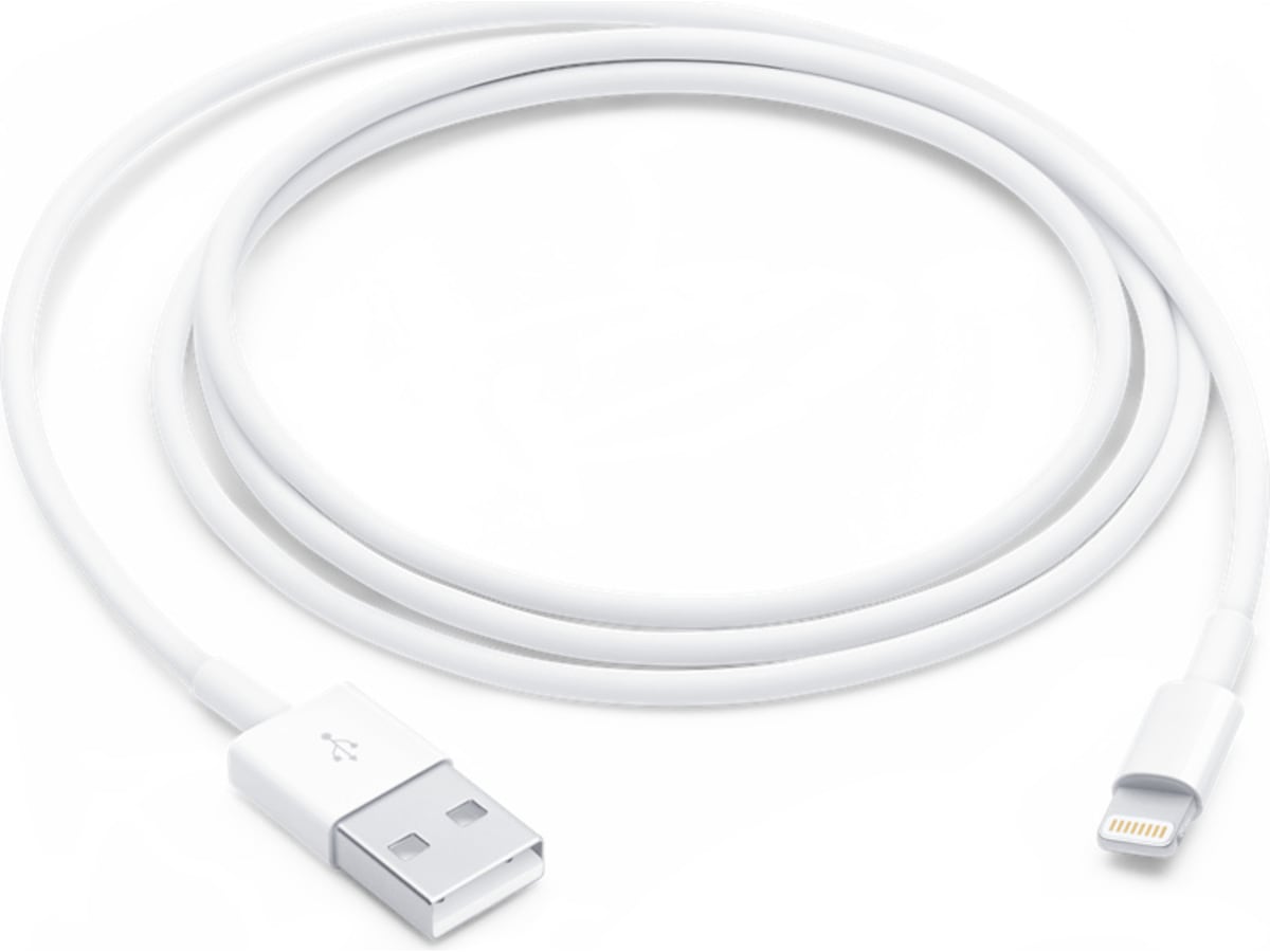 Apple USB-A till lightning-kabel 1m (vit) USB-kablar
