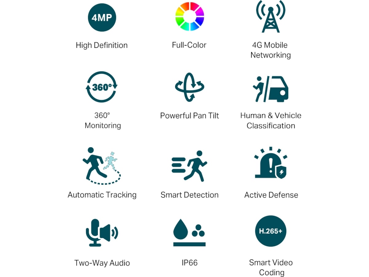 TP-Link VIGI C540-4G kamera Övervakningskamera