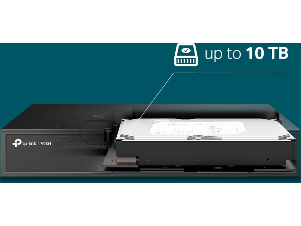 TP-Link VIGI NVR1008H Network video recorder Tillbehör till övervakningskameror