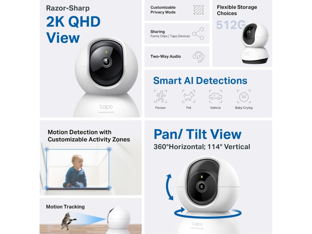 TP-Link Tapo C220 inomhus övervakningskamera Övervakningskamera