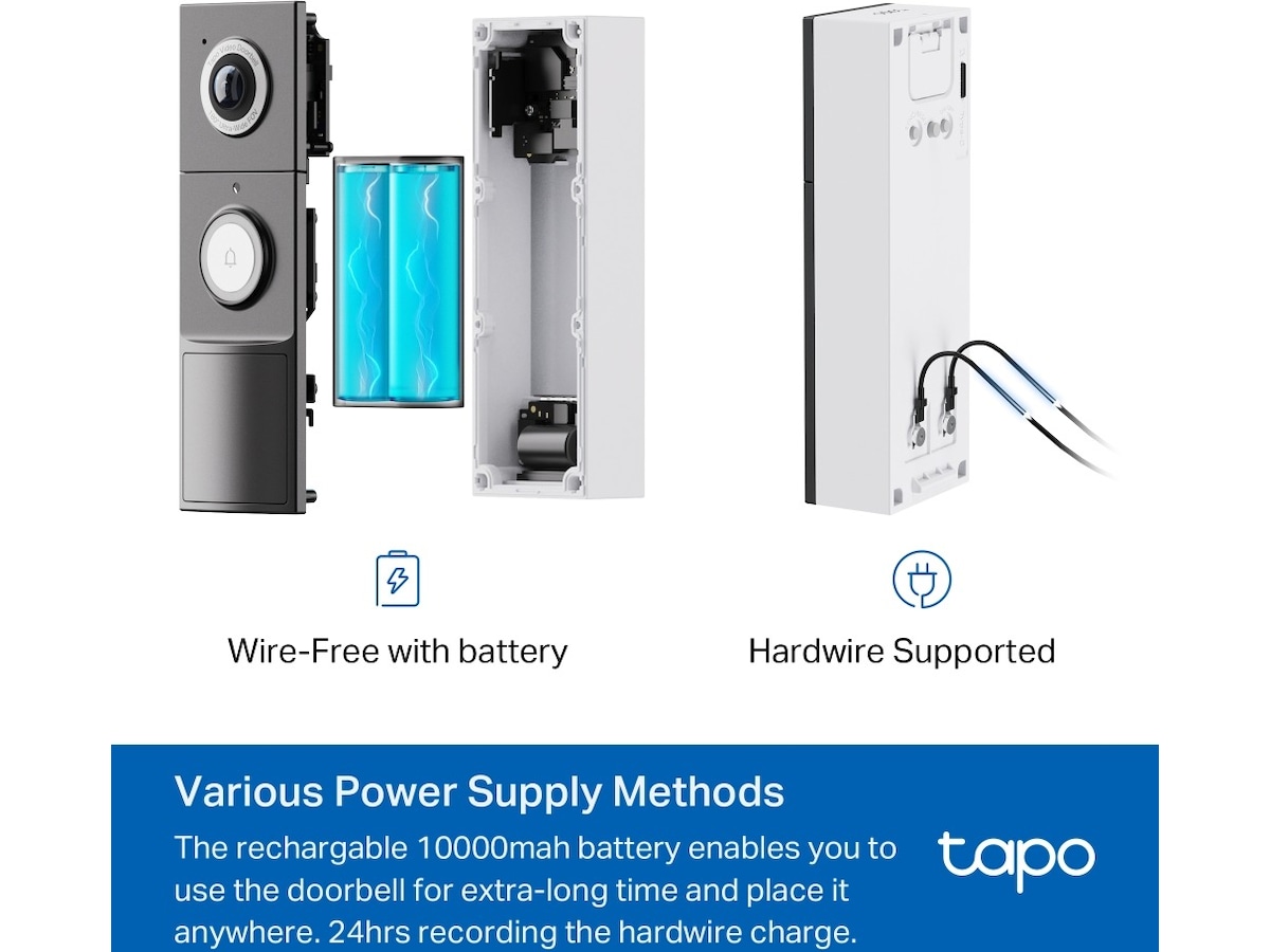 TP-Link Tapo D235 dörrklockakamera Ringklockor