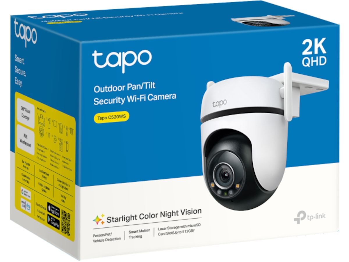 TP-Link Tapo C520WS WiFi övervakningskamera utomhus Övervakningskamera