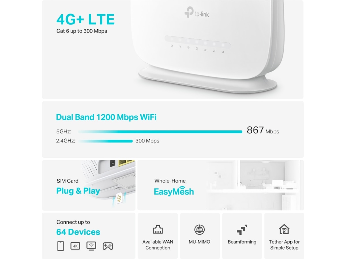 TP-Link Archer MR505 4G router Mobilt bredband