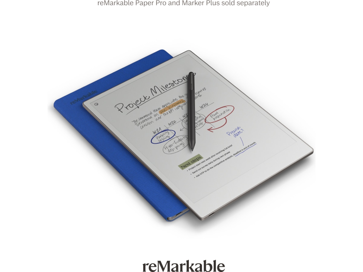 reMarkable Paper Pro Book Folio (kobolt) Digitala anteckningsblock och tillbehör