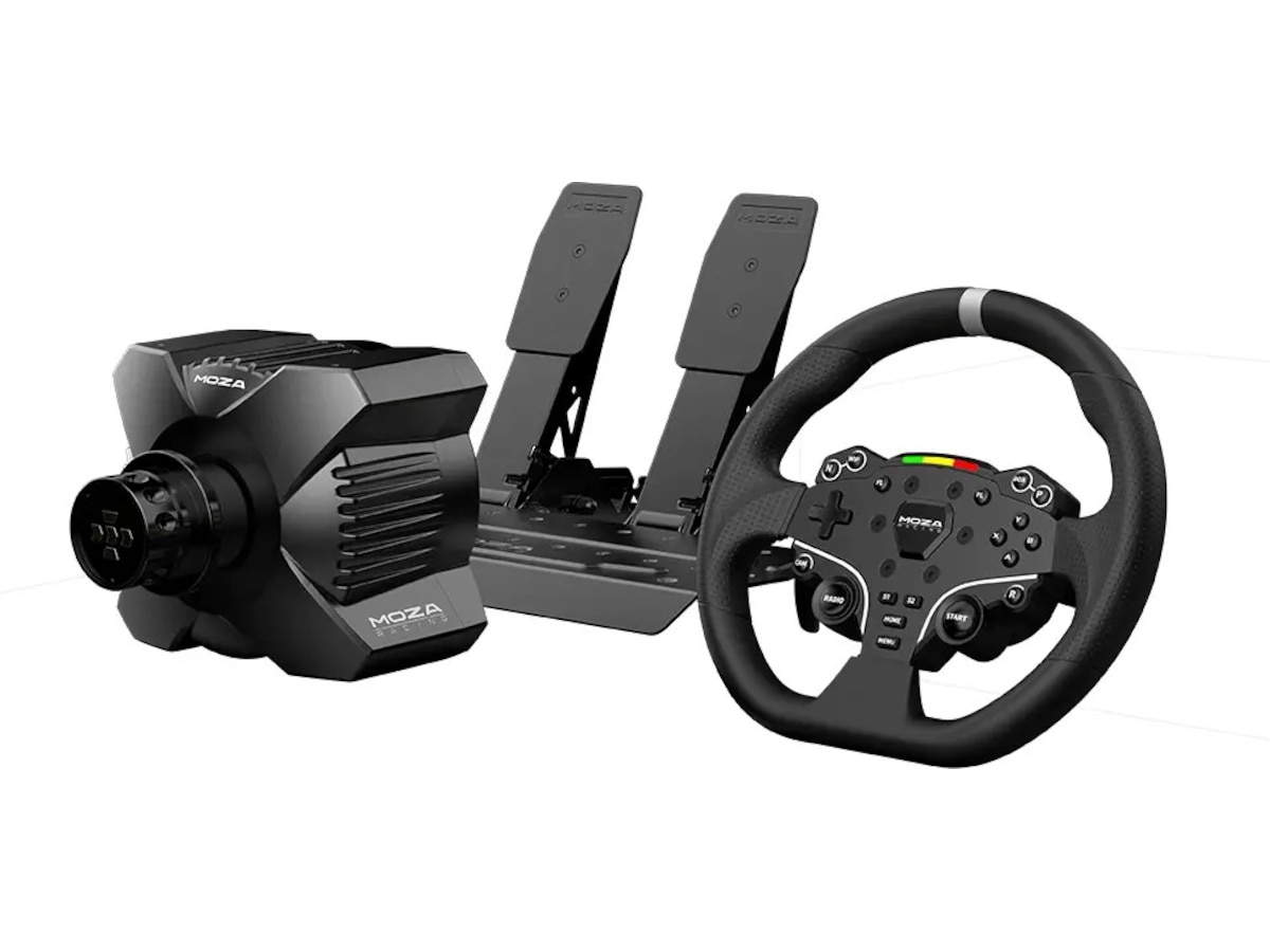 MOZA R3 Racing Simulator Bundle för PC Ratt och pedaler