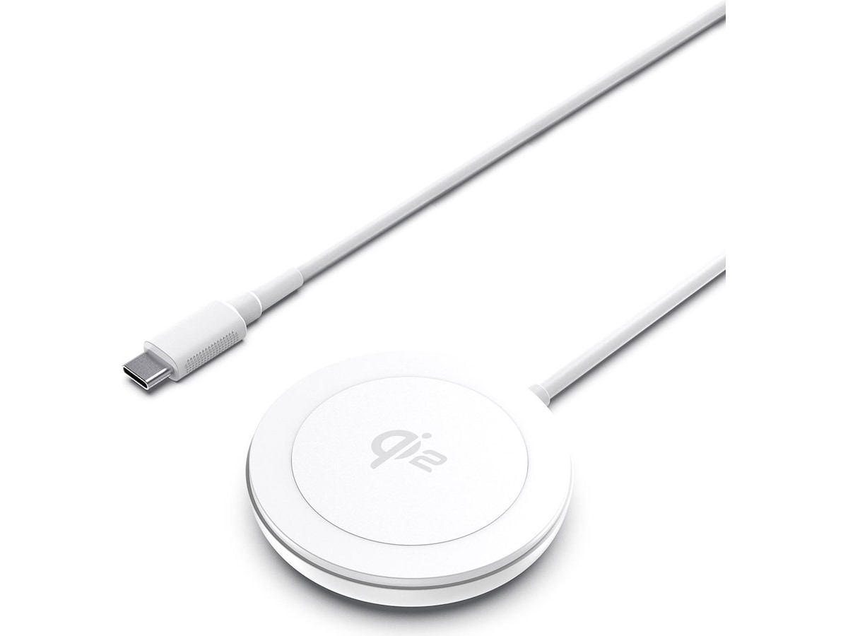 Andersson Qi2 15W Trådlös laddare (vit) Trådlös laddare