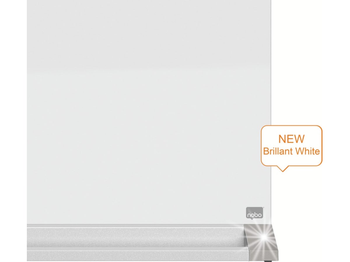 Nobo tvåsidig skrivbordstavla i glas - 60x45 cm Tillbehör till arbetsstationer och kontorsbås