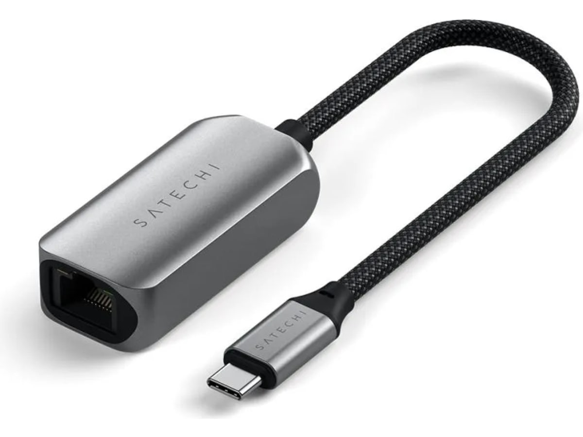 Satechi USB-C til Ethernet Adapter 18cm (grå) Kabel adapter och övergångar