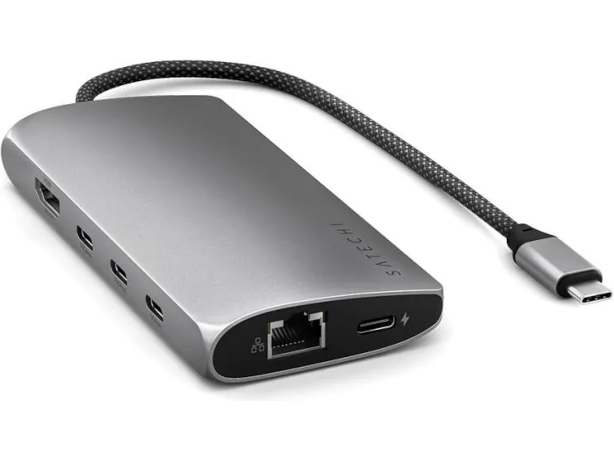 Satechi Multiport 8K Docking (space gray) Dockningsstation och USB-hub