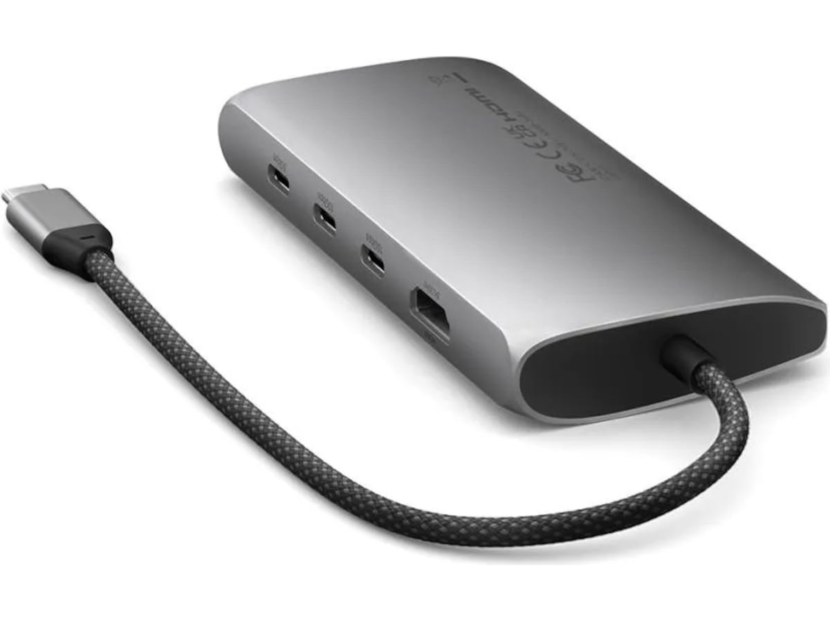 Satechi Multiport 8K Docking (space gray) Dockningsstation och USB-hub