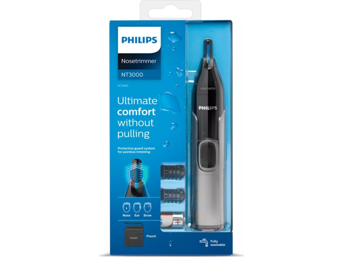 Philips series 3000 Näsa-, öron- och ögonbrynstrimmer NT3650/16 Rakapparat