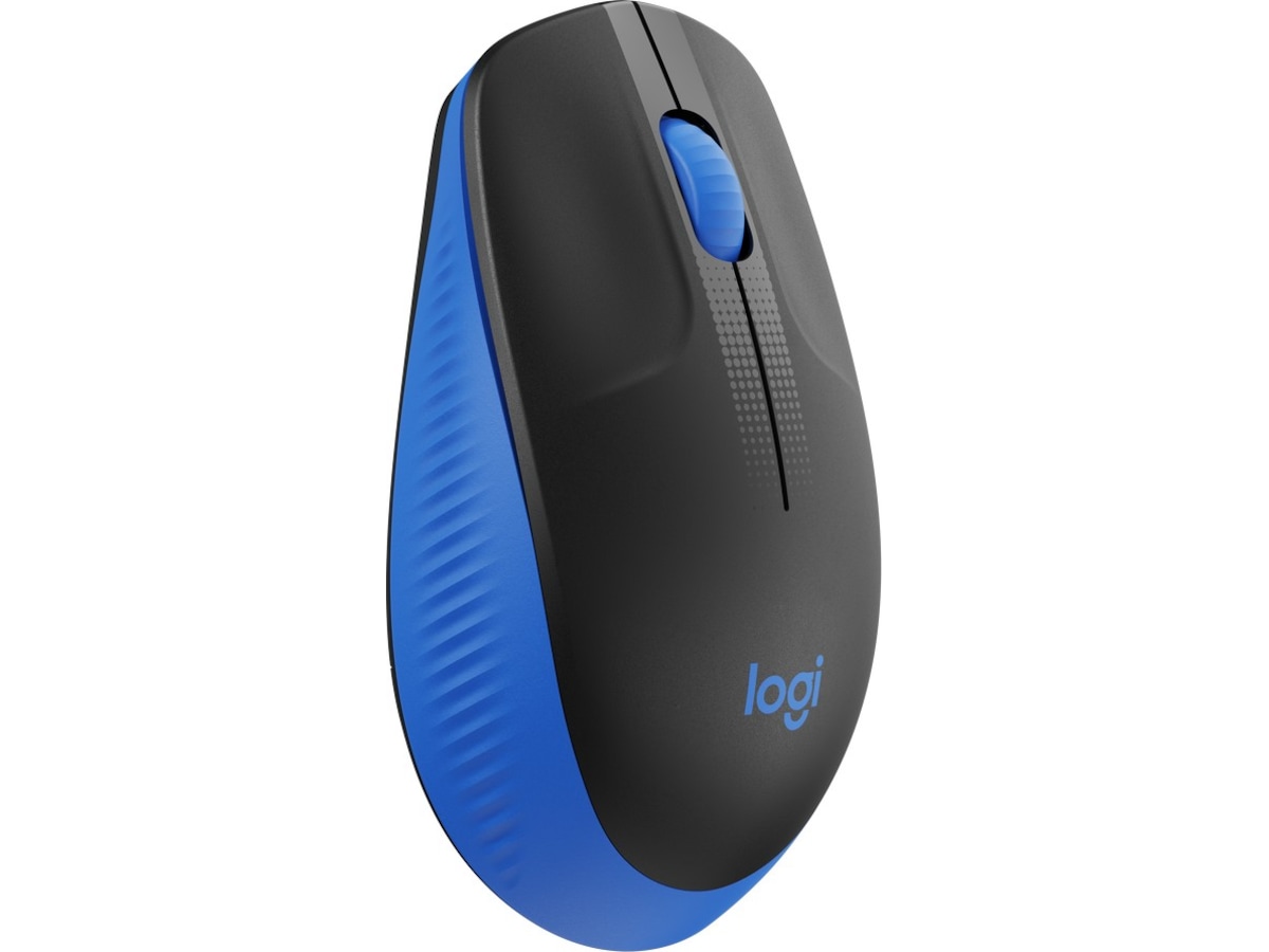Logitech M190 Normalstor trådlös mus blå Mus