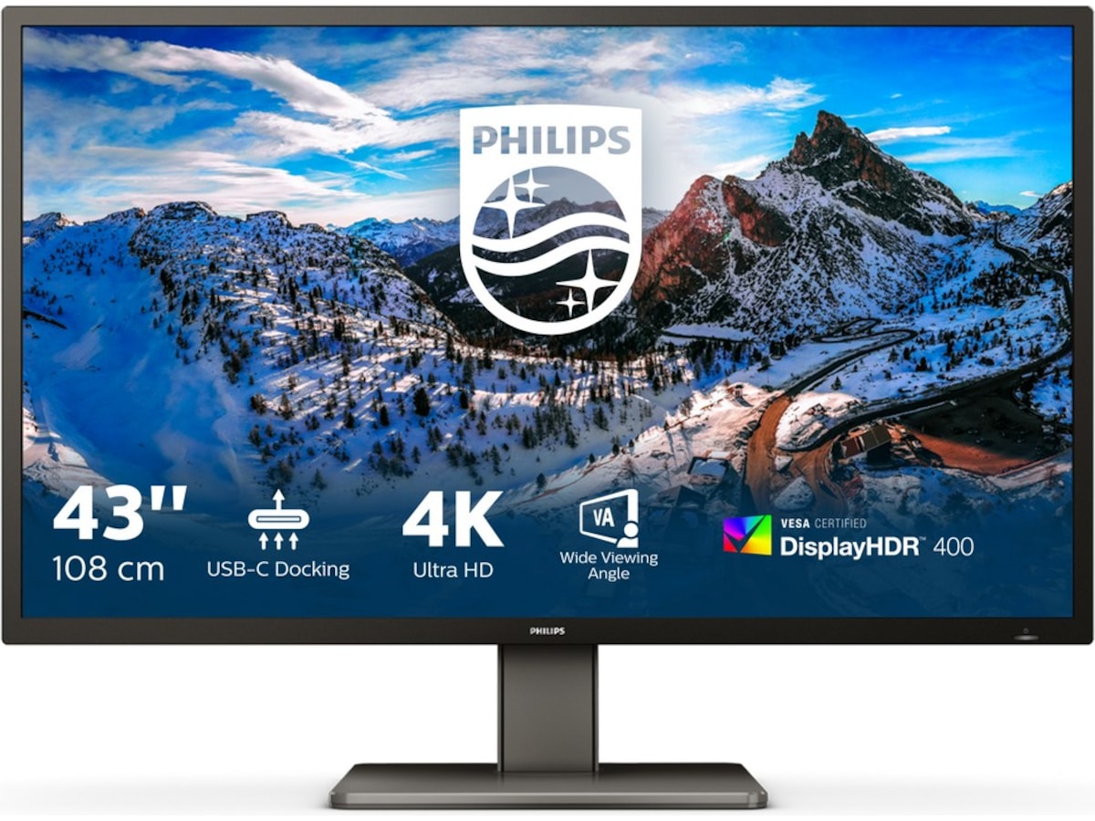 Philips 43" 4K skärm 439P1/00 Bildskärmar