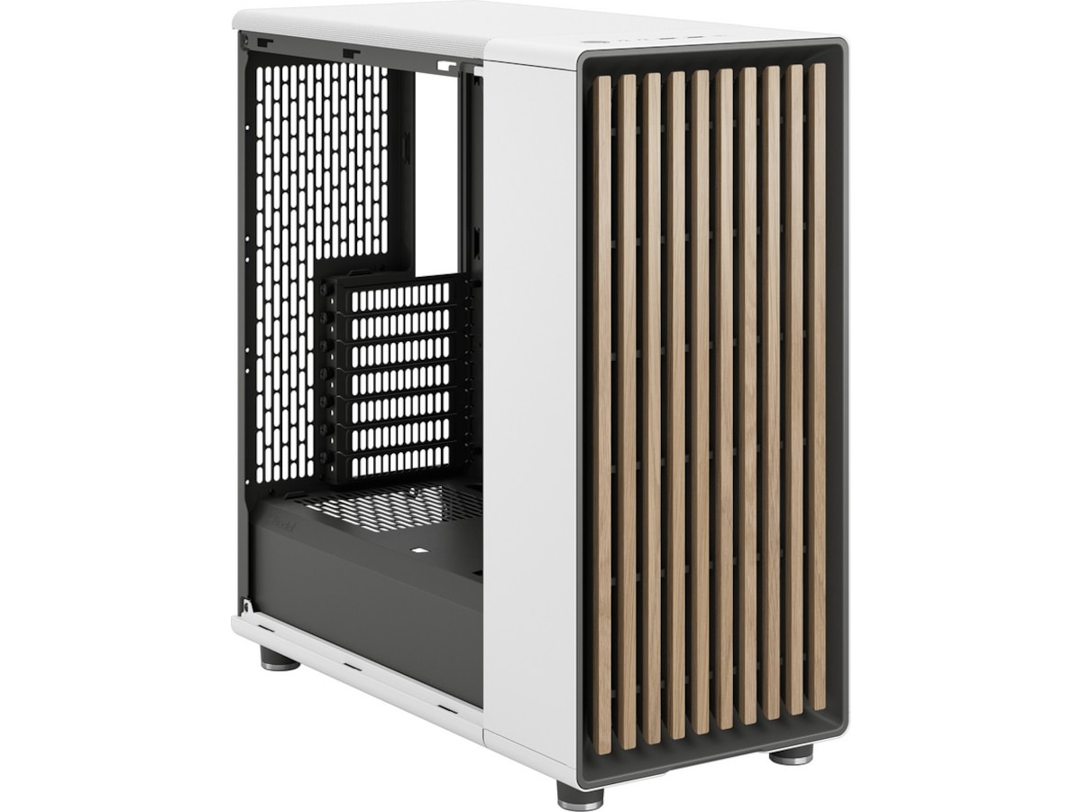 Fractal North Chalk White TG Clear Tint Mid Tower Midi tower