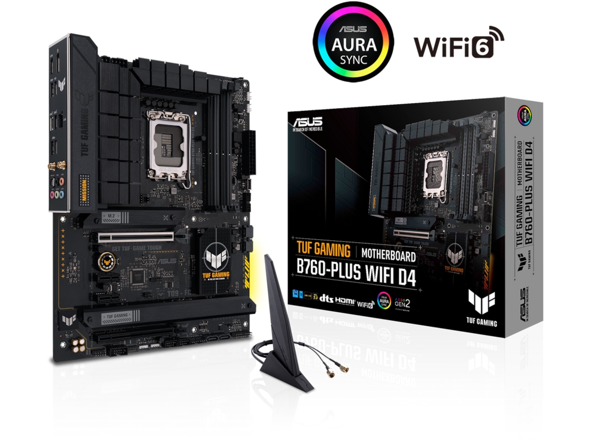 ASUS TUF GAMING B760-PLUS WIFI D4 Moderkort Intel Socket