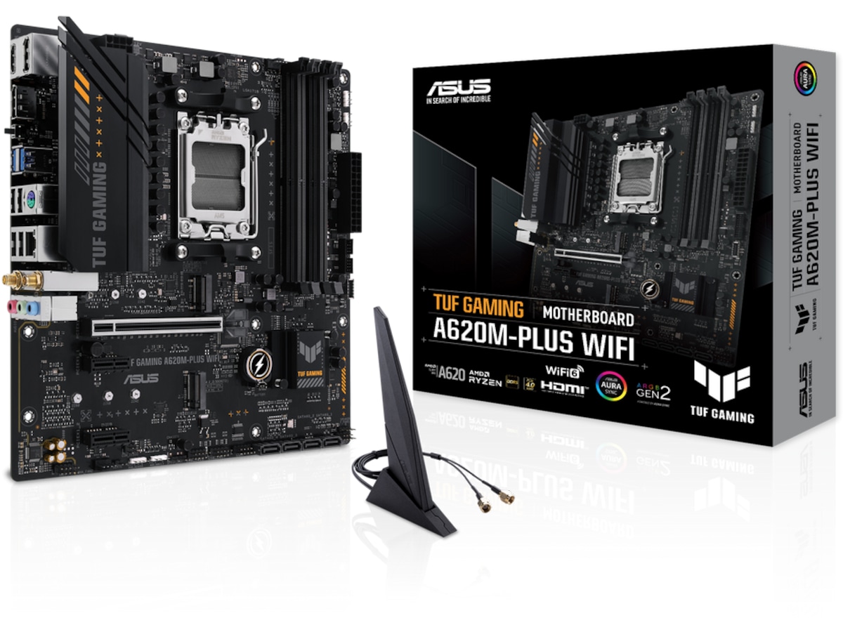 ASUS TUF GAMING A620M-PLUS WIFI Moderkort AMD Socket