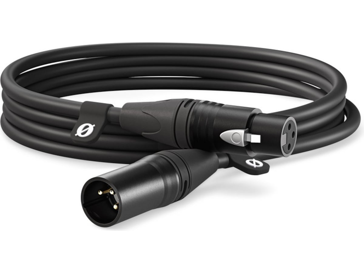 Røde XLR kabel 3m (svart) Mikrofon