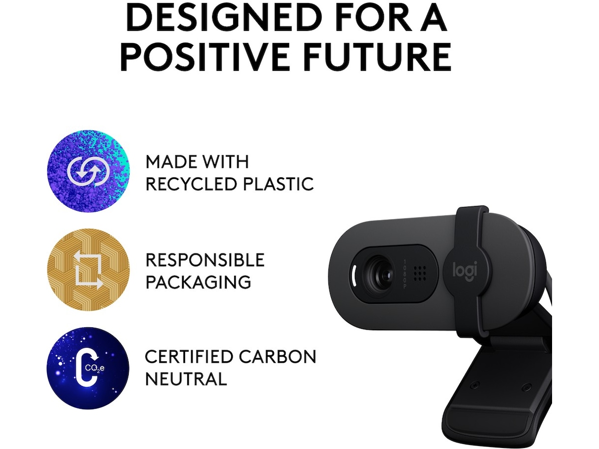Logitech Brio 100 Full HD webbkamera (graphite) Webbkamera