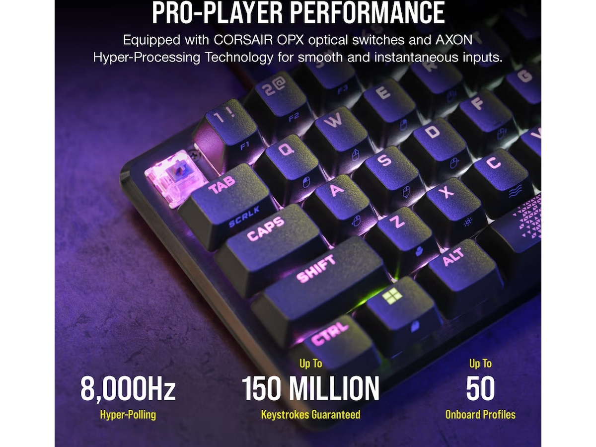 Corsair K65 Pro Mini Gamingtangentbord (svart) Gamingtangentbord