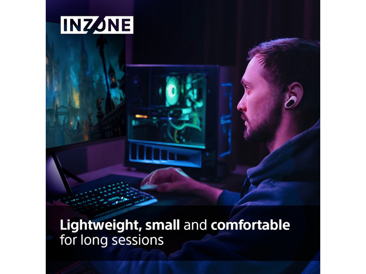 Sony INZONE Buds True Wireless Gaming Hörlurar (vit) In-ear hörlurar