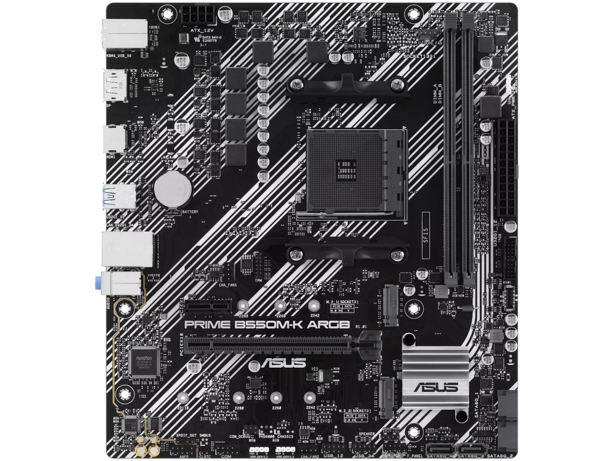 ASUS PRIME B550M-K ARGB Moderkort AMD Socket